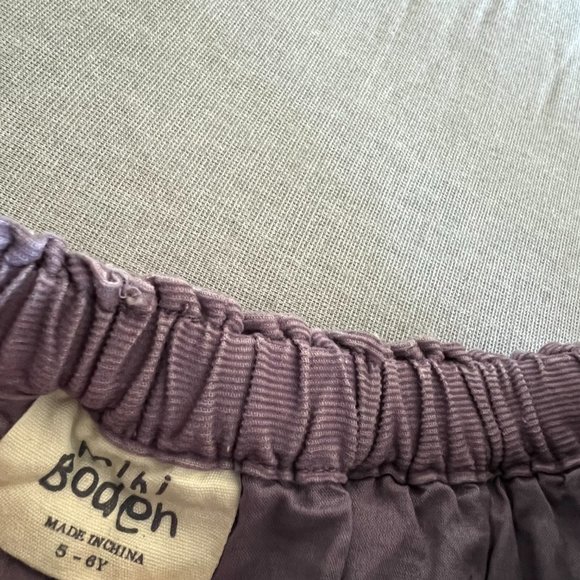 Mini Boden Corduroy Skirt 5-6 Purple 100% Cotton - Picture 2 of 7